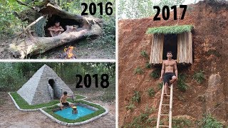 Unbelievable! Evolution of Primitive Technology For 3 year 2016-2017-2018