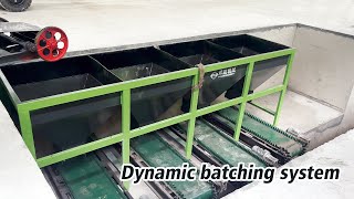 Dynamic batching system.for feeding kinds of raw materials