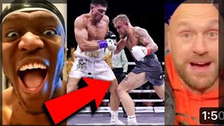 Influence Celebrities React To Jake Losing To Tommy Fury!! Part 2