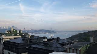 4K Bosporus roof top Üsküdar view Istanbul