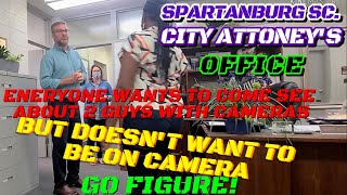 "YOU CAN NOT GO INTO THE FINANCE OFFICE" 1st. A A Spartanburg SC. City Hall