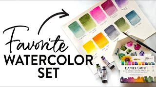 My Favorite Daniel Smith Watercolor Set (Swatching)