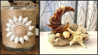 Best home decoration with seashell craft/rail seashells home interior