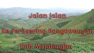 Jalan jalan ke Terasering Panyaweuyan Majalengka