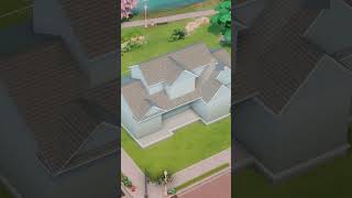 Craftsman Family Home Shell \\ Speed Build ASMR \\ #shortsfeed #sims4housebuild #gaming