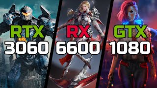 RTX 3060 vs RX 6600 vs GTX 1080 - Test in 19 Games