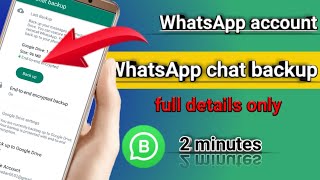 WhatsApp account backup|| WhatsApp chat backup#backup #chatbackup #whatsappbackup #whatsappchat