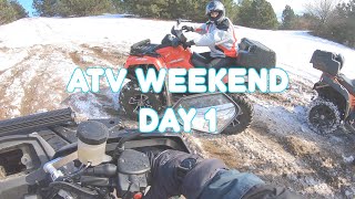 SILVER LAKE ATV WEEKEND | DAY 1 | SNOW RIDE