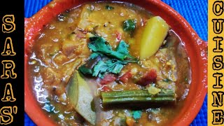 Healthy Vegetables Sambar | Sambar  for Rice, idly and dosa