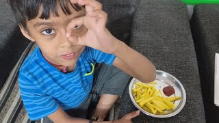 Tried french fries for my baby Indian youtuber vandana