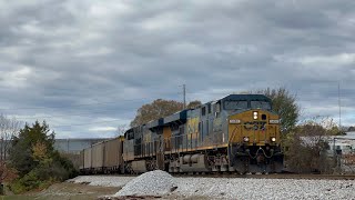 CSX ES40DC 5456 w/ K5LA Leads Loaded Coal C309-17 on 11/19/24