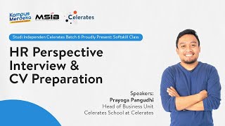 HR Perspective Interview & CV Preparation - Celerates Indonesia