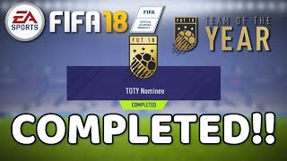 FIFA 18 : TOTY Nominee SBC Completed!! Prime Electrum Players Pack Rewards!!