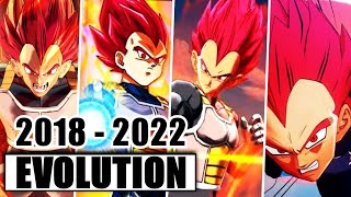 VEGETA SSJ GOD Evolution in Dragon Ball Games (2018-2022) 超サイヤ人の神