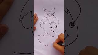 how to draw baby krishna #drawing #easydrawing #viral #youtubeshorts