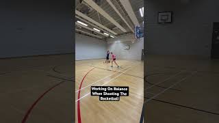 Working On Balance When Shooting The Basketball