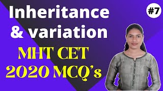 MHTCET 2020 Question Paper● Inheritance & Variation Part-7● MHTCET 2020 PYQs | IMP MCQs for CET 2021