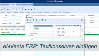 eNVenta ERP ✅ Textposition einfügen