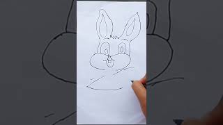 how to draw rabbit easy #drawing #easydrawing #viral #youtubeshorts