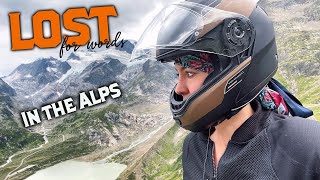 Trying to outrun the RAIN! Grimsel Pass, Switzerland on a Harley Davidson