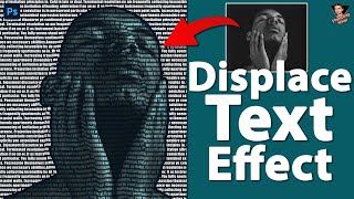 Displace Text Effect | Photoshop Tutorial