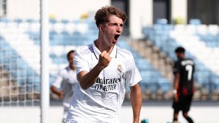 César Palacios - Real Madrid Juvenil A (U19) vs RB Leipzig (14/09/2022)