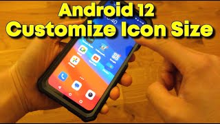 Android 12 - How to Resize Icons | Customize Icon Shapes | Change Icon Size