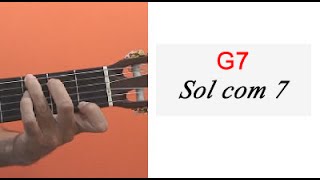 Sol com sétima - Dicionário de acordes para violão