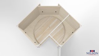 Nelson Cabinetry: Lazy Susan Wood Tray Assembly Guide