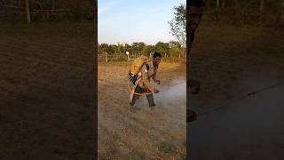 Farmer Happily Spraying Insecticide😱😨🥲|#sad #trending #farming #crop #farmer #village #viral