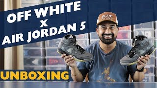 UNBOXING Off White x Air Jordan 5  | Rannvijay Singha