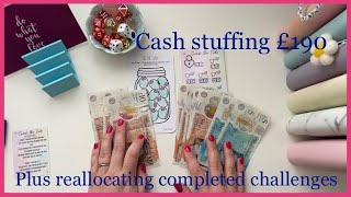 Completing savings challenges * £190 to cash stuff into challenges * a little reallocation too 💕