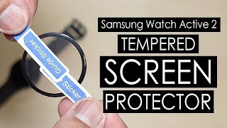 Samsung Galaxy Watch Active 2 Tempered Glass Screen Protector Unboxing & Installation (YMHML) [4K]