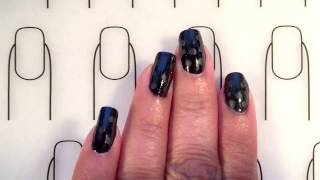 Easy Black Matte Dot Nail Art