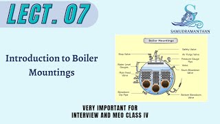 #meo_class4 #MEKG #Boiler Lecture 07 Introduction to Boiler Mountings  @_samudramanthan_