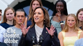 VP Kamala Harris praises Joe Biden’s ‘unmatched’ legacy in first public speech since his endorsement