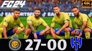 FC 24 - What Happen If Ronaldo Messi Neymar And Mbappe Play Together On Al Nassr