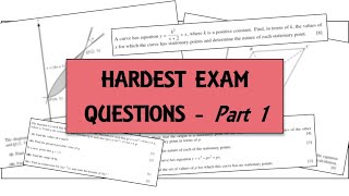 Hardest Exam Questions | CIE AS Mathematics | Pure 1 | Part One