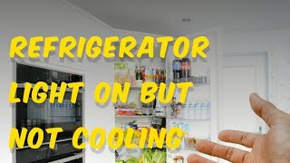 Refrigerator Light On But Not Cooling Problem @elevated electronics channel