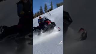 Ski doo Skandic can side hill! #skidoo #skandic #snowmobile #shorts