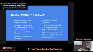 From Bare Metal to Bessie - Gideon Morrow