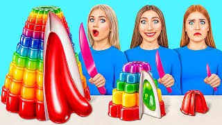 100 Layers of Food Challenge | Amazing Cooking Hacks by Jelly DO Challenge