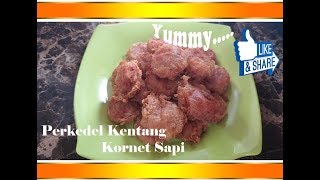 Perkedel Kentang Kornet Sapi