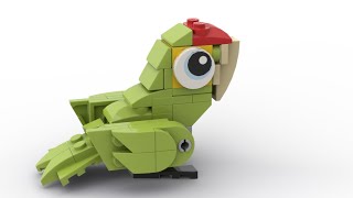 Alternative colours LEGO Creator 3-in-1 Tropical Parrot  #30581 speed build in 4K