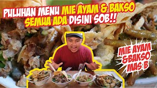 MENU NYA BANYAK SEKALI, PORSINYA JUMBO, RASANYA ENAN NAN !!! MIE AYAM MAS B JOGJAKARTA