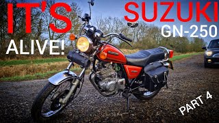 FINALLY DONE! SITTING 15 YEARS UNTOUCHED - CLASSIC MOTORBIKE SUZUKI GN250