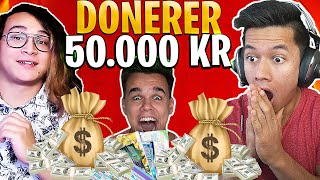 REAGERER PÅ PRODIGY DONERER 50.000 KRONER TIL STREAMERS!!