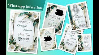 Wedding Invitation Templates || PSD file 2025