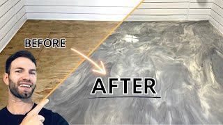 Epoxy Floor Coating Over Plywood Subfloor (Amazing Result!)