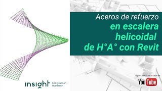 Modelado de Acero de refuerzo en escalera Helicoidal de H° A° con Revit